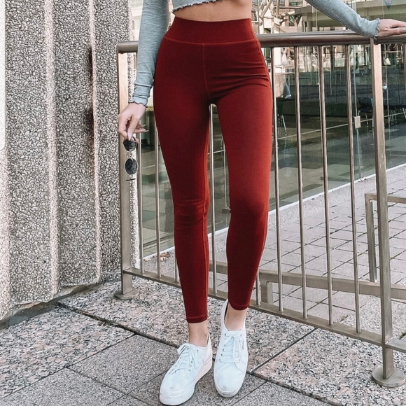 ByEgris NWT leggings. Color is brick - Picture 2 of 4